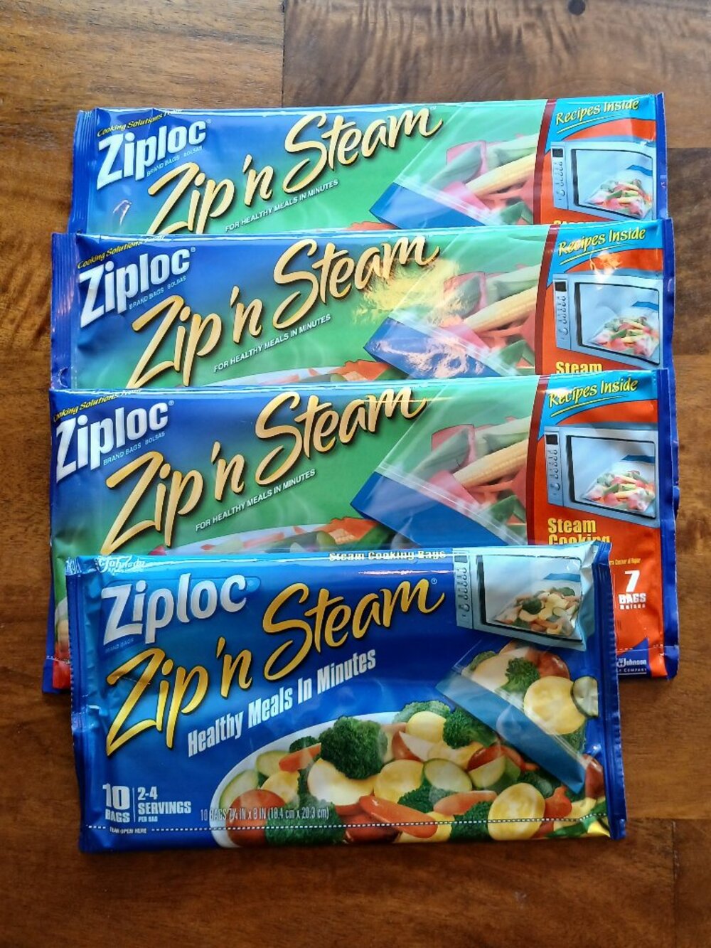 The Original Ziploc Zip'n Steam Bags - Total of 21 Large & 10 Medium (NWT)